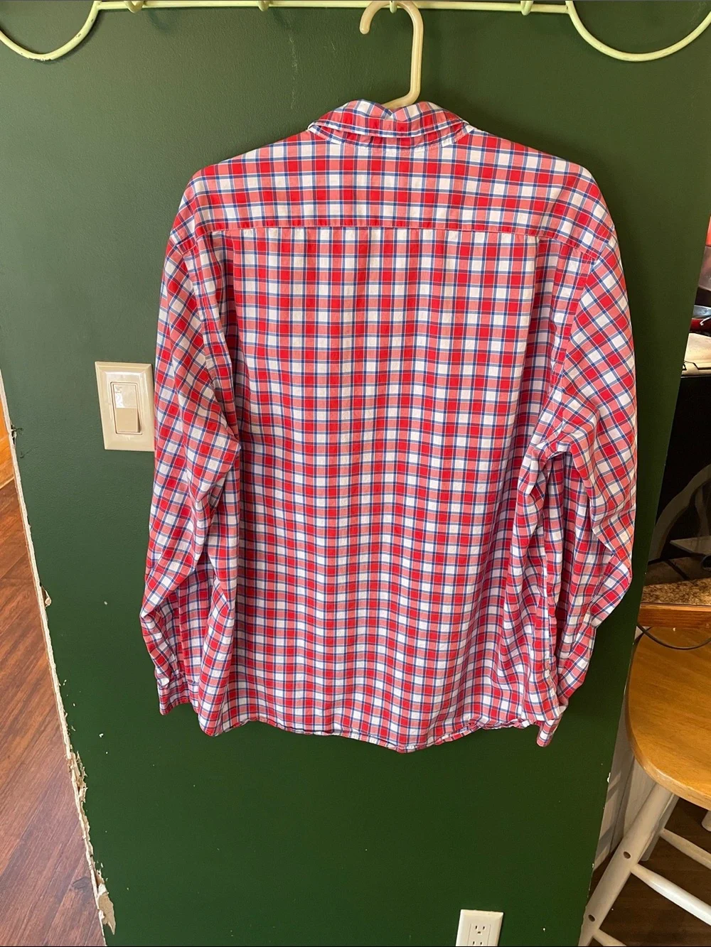 J.CREW Tailored Vintage Shirt Men’s XL Classic 90s Y2K Picnic Check Plaid Button